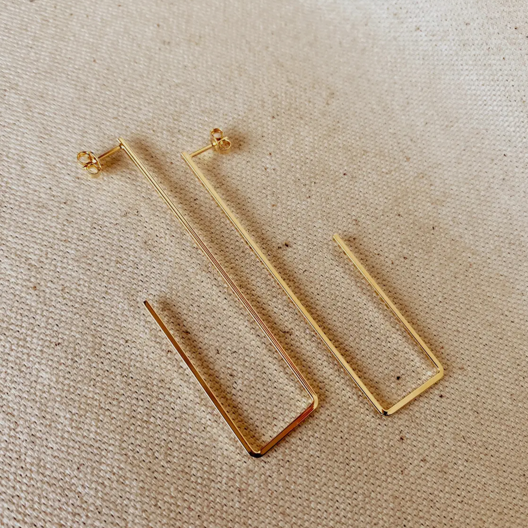 Gabriel Rectangle Shaped Earrings