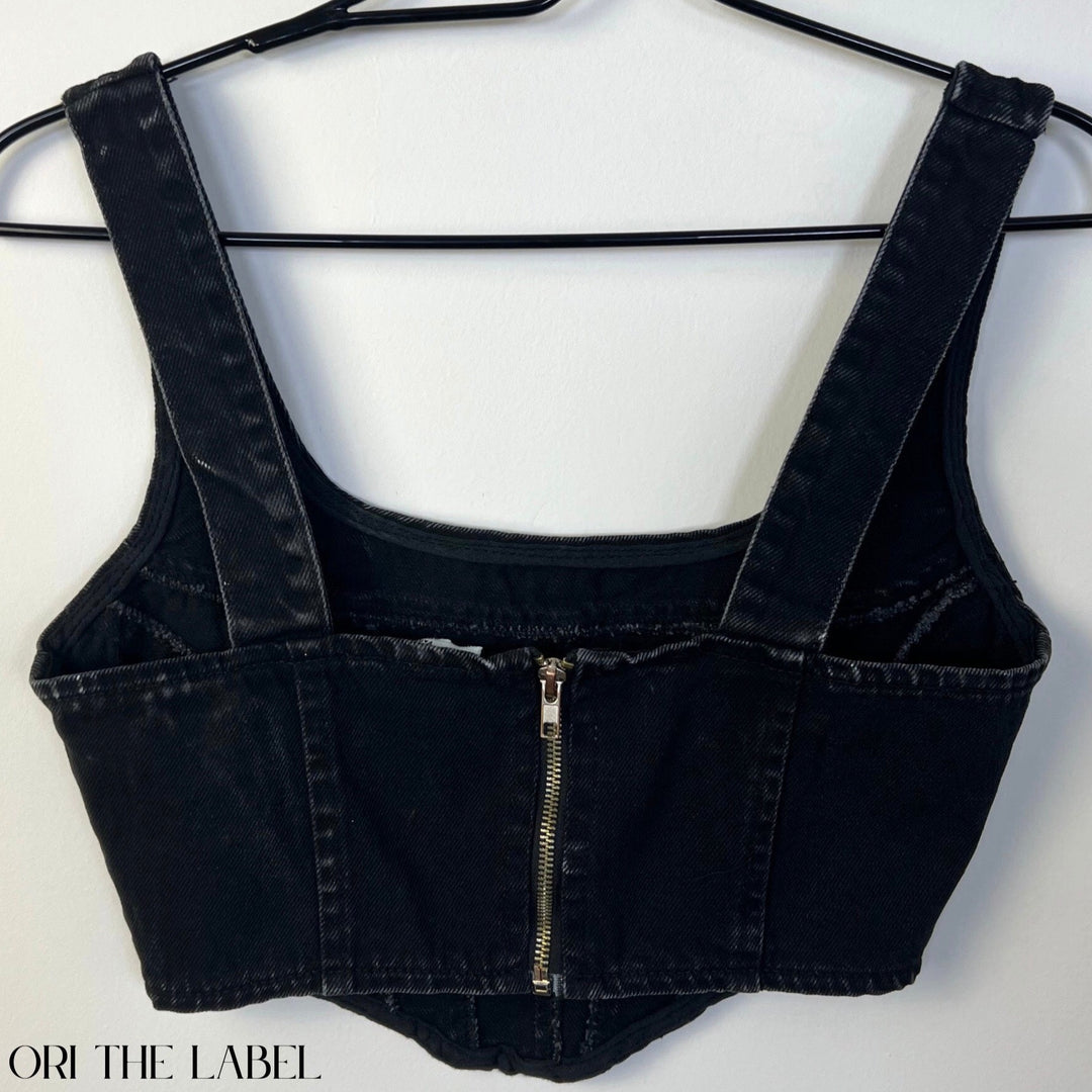 Viola Denim Corset Top